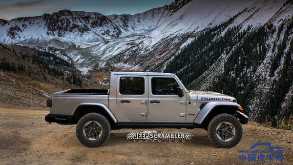 Jeep牧马人皮卡最新渲染图曝光 将于明年亮相