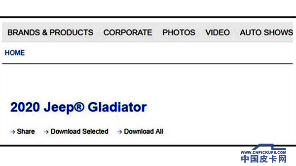 官网秒删！Jeep Gladiator角斗士惨遭泄密？