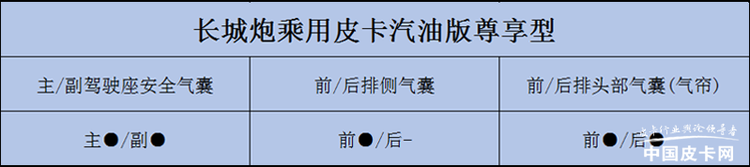 容易被忽略的配置 知道你的皮卡有几个气囊吗？