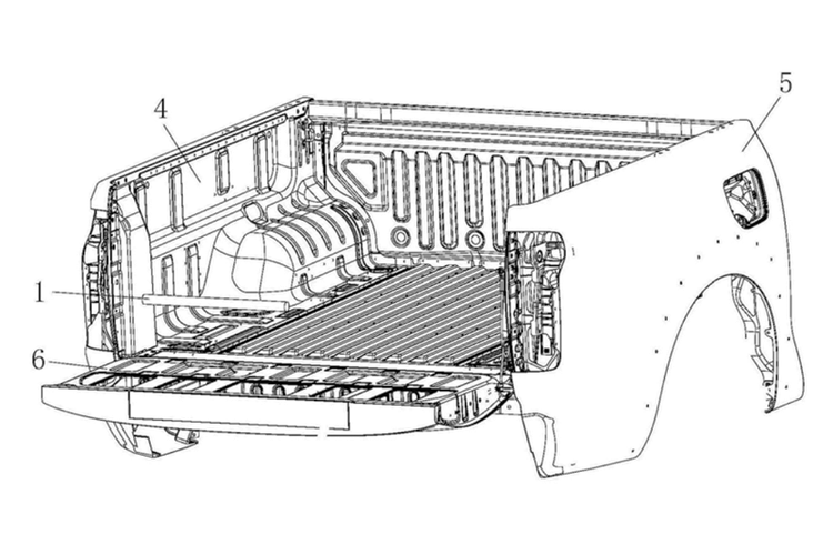 上下货箱将更加轻松 两项皮卡货箱尾门踏板专利公布